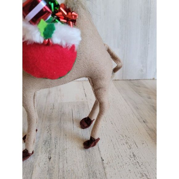 Annalee camel gift carrier 2011 Xmas figure santa hat plush - Picture 4 of 10